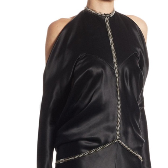 Alexander Wang Fishbone chain backless gown silk - Picture 4 of 7